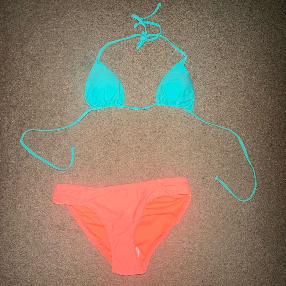 Two piece swimming suit